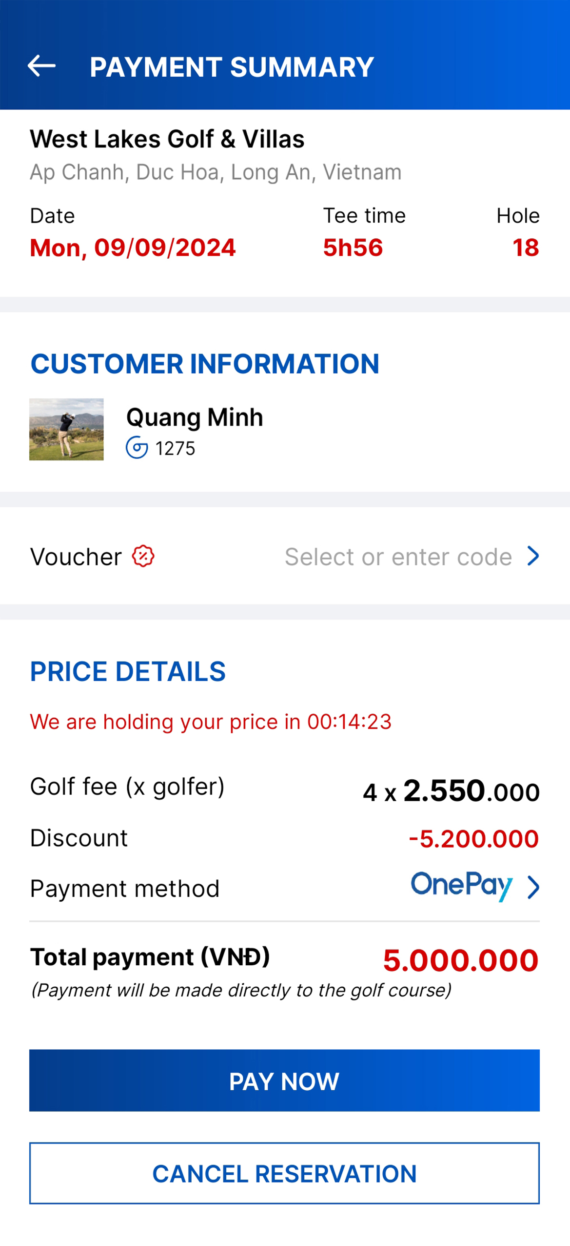 Direct booking