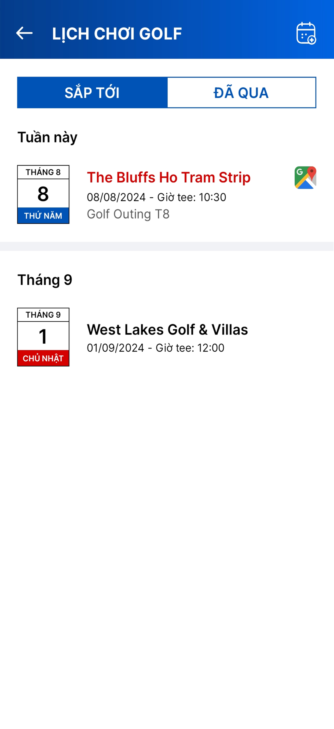 Câu lạc bộ golf. Kết nối đam mê - dễ dàng quản lý